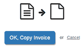 OK, Copy Invoice