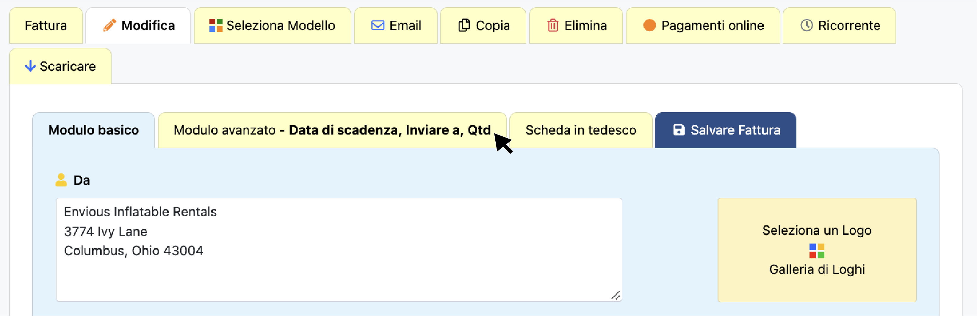 Modulo avanzato